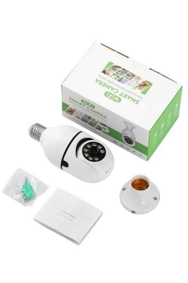 Ev Kamerası Wifi Kamerası Gece Görüşlü Akıllı Ampül Kamera - Lisinya