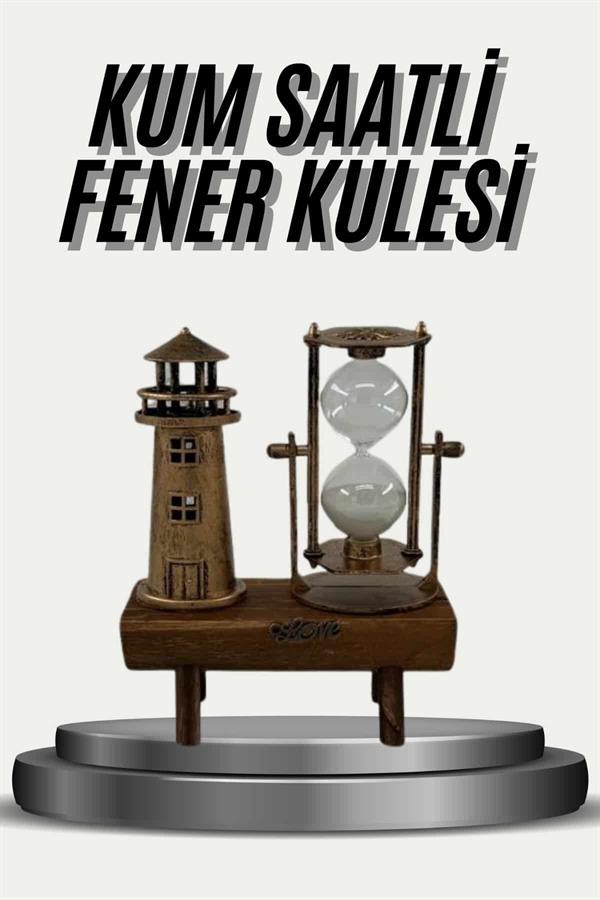 Eyfel Kulesi ve Deniz Feneri Dekoratif Masa Biblosu Hediyelik - Lisinya