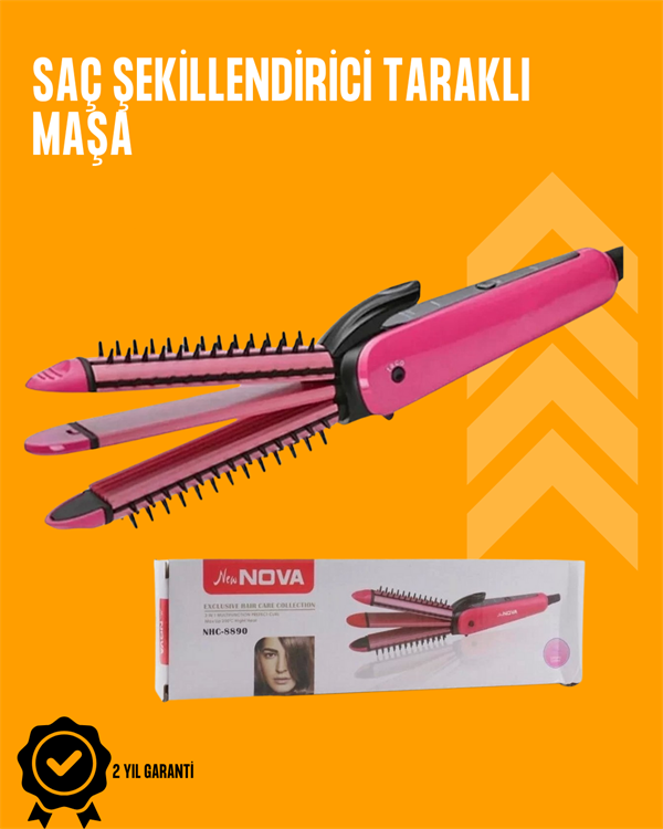 Fön İşlemine Uyumlu Sabitleyici Saç Tarağı - Lisinya