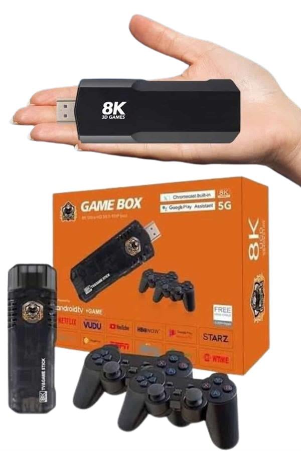 Game Box Android Tv 36500 Oyunlu Atari 5g 8k HDR Ultra HD 64 GB - Lisinya