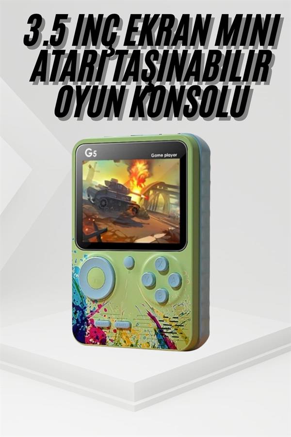 Game Box Oyun Konsolu 500 Retro Oyunlu Mini Taşınabilir 3 İnç - Lisinya