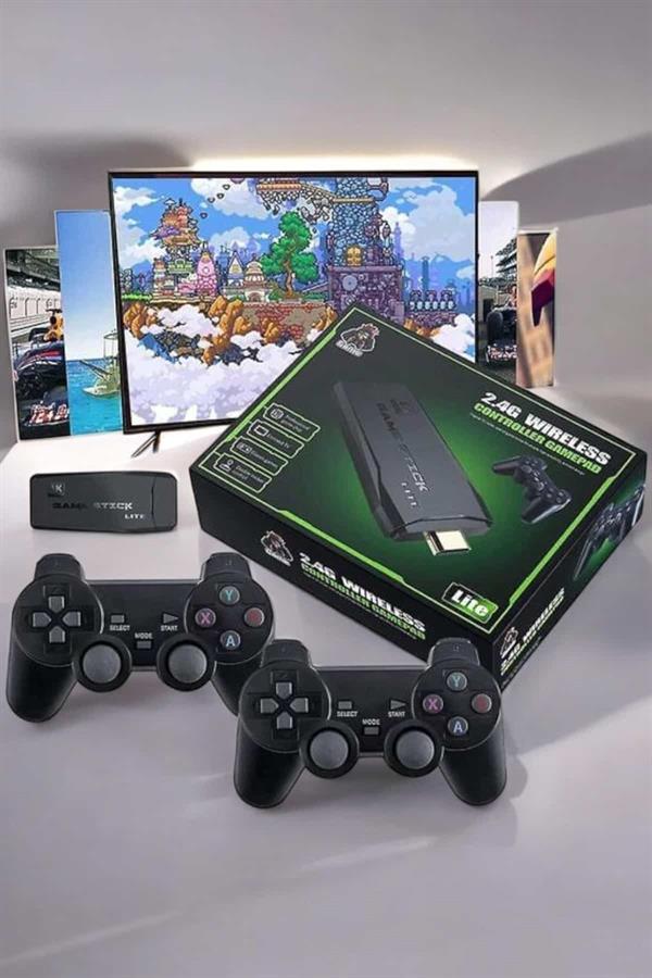 Game Stick 2000 Oyunlu 2.4G Kablosuz Çift Kol Yüksek Hassasiyetli Wireless - Lisinya