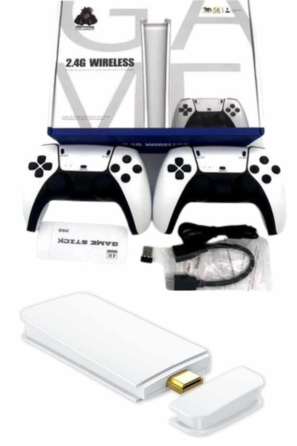 Game Stick 4K Retro Çift Kollu Atari Oyunlari +20000 Oyunlu Konsol Nostalji - Lisinya