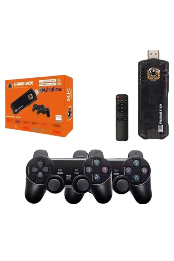Game Stick Çift Oyun Konsolu Smart TV Game Box 8k Ultra HD 64 Gb - Lisinya