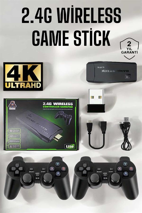Gaming Atari 2.4g Uyumlu Kablosuz Çift Kol Game Stick - Lisinya