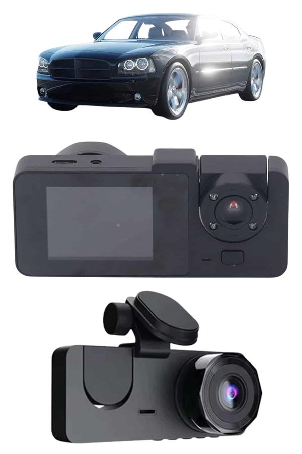 Gece Görüşlü DVR 3 Lensli Araç İçi Sürüş Kamerası Video Kaydedici - Lisinya