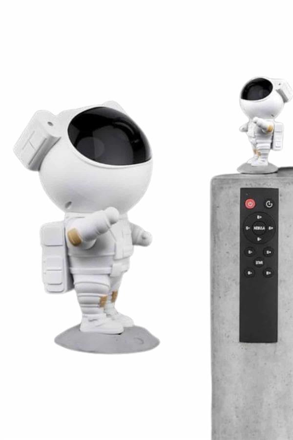 Gece Lambası Astronot Bluetooth Hoparlörlü Galaksi Işık Projektörü - Lisinya