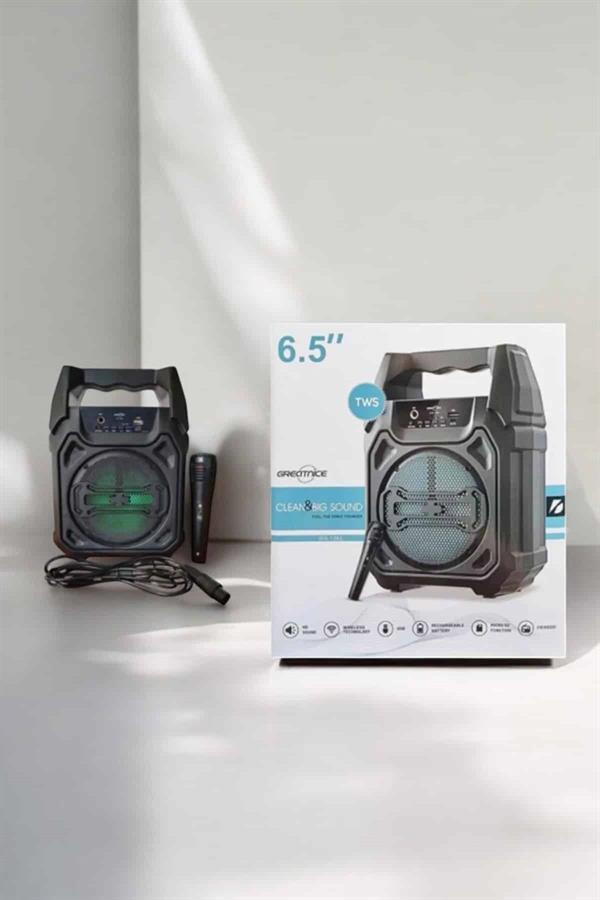 Güçlü ve Şarj Edilebilir Bluetooth Hoparlör 6.5 İnç - Lisinya