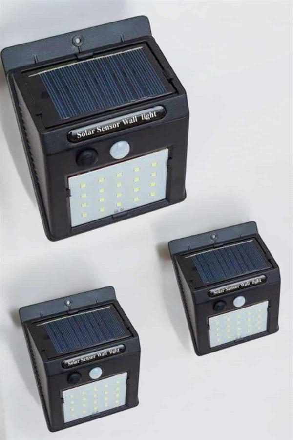 Güneş Enerjili Bahçe Lambası Solar Gece Aydınlatma Sensörlü Lamba - Lisinya