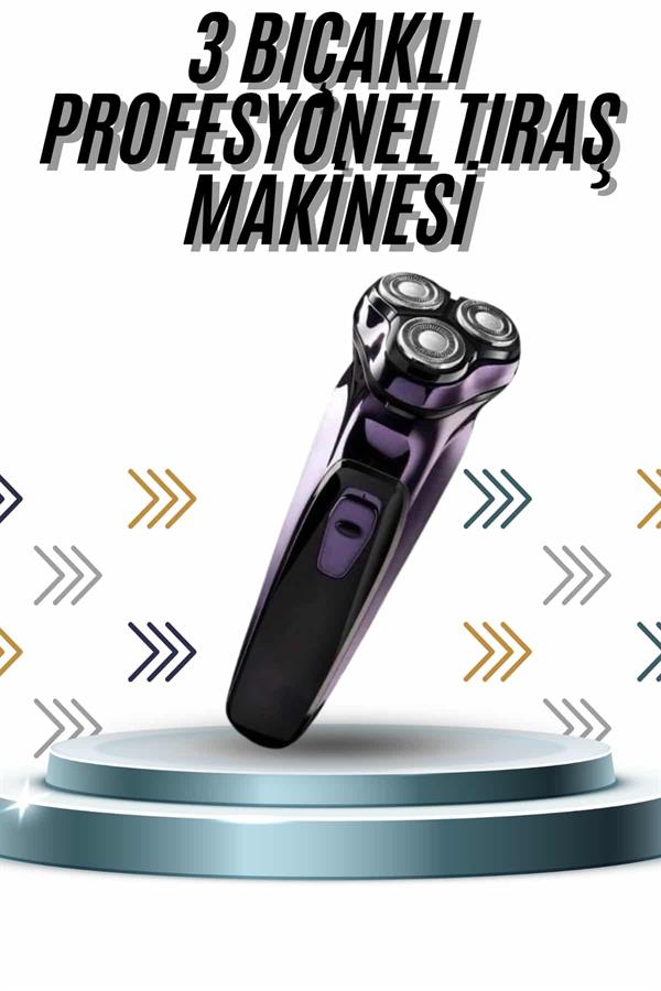 Günlük Kullanıma Uygun Profesyonel Tıraş Makinesi Döner Başlıklı - Lisinya
