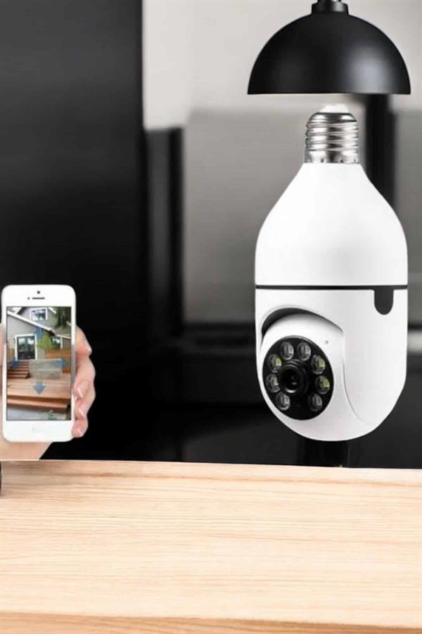 Güvenlik Kamerası Wifi Kamera Duylu Ev Kamerası Wifi Bağlantılı Dönebilen - Lisinya