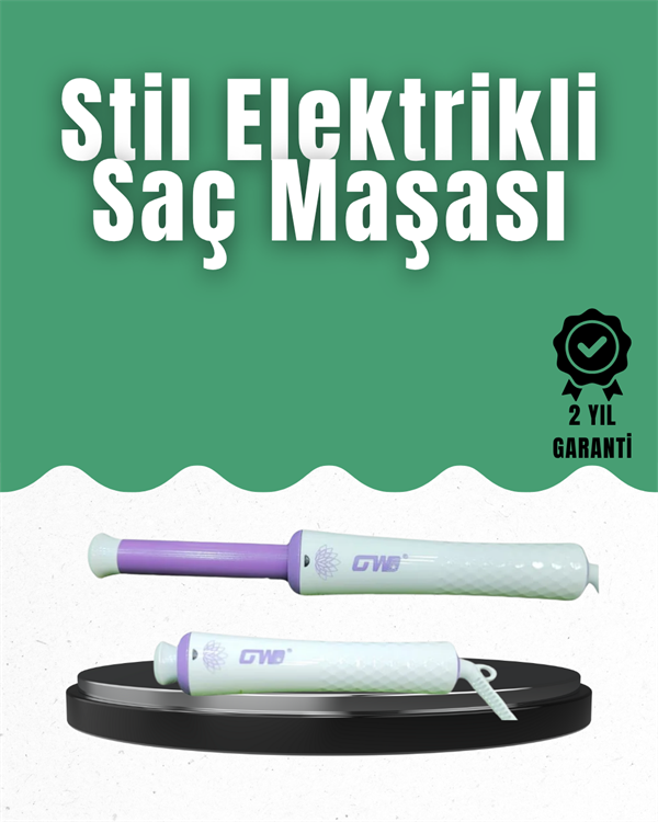 GW Taşınabilir Saç Maşası – 360° Döner Kablo, Negatif İyonlu Seramik Teknoloji - Lisinya