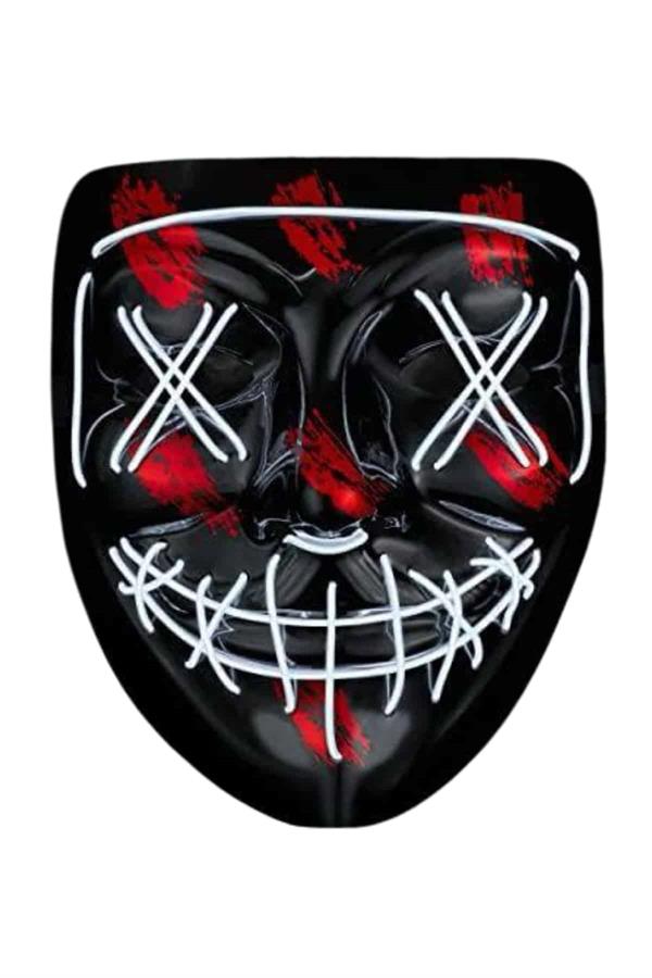 Hallowen Parti Maskesi Neon Led Işıklı Maske 3 Modlu Cadılar Bayramı Maskesi - Lisinya Hallowen Parti Maskesi Neon Led Işıklı Maske 3 Modlu Cadılar Bayramı Maskesi - Lisinya