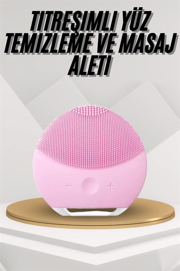 Hassas Ciltlere Özel Titreşimli Yüz Temizleme ve Masaj Aleti - Lisinya