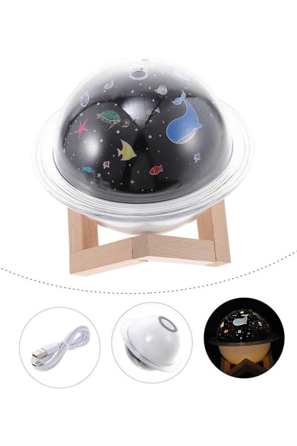 Hava Nemlendirici Led Işıklı Gece Lambası Yıldız Görünümlü Renk Değiştiren - Lisinya