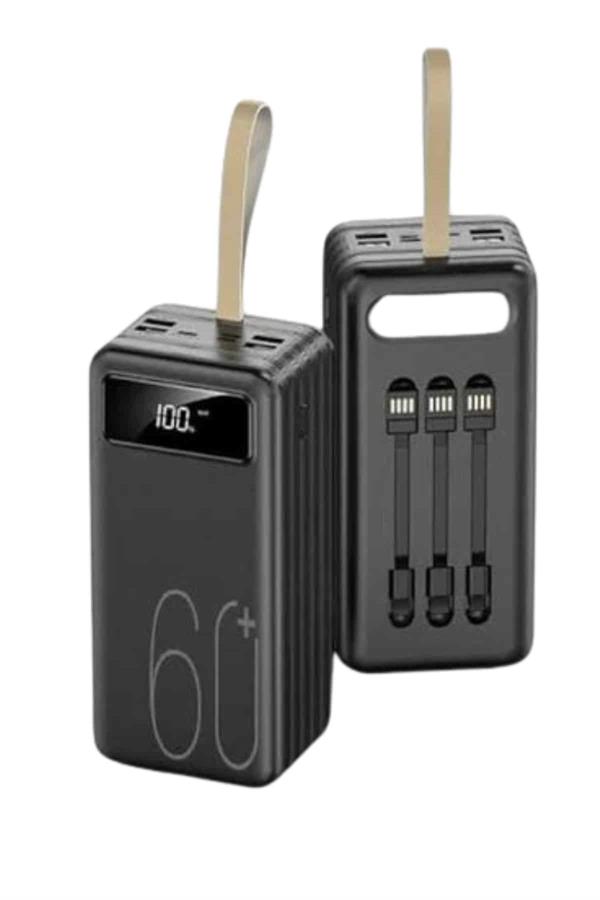 Hızlı Şarj 4 Çıkışlı Powerbank 60.000 Mah Taşınabilir Dijital Göstergeli - Lisinya