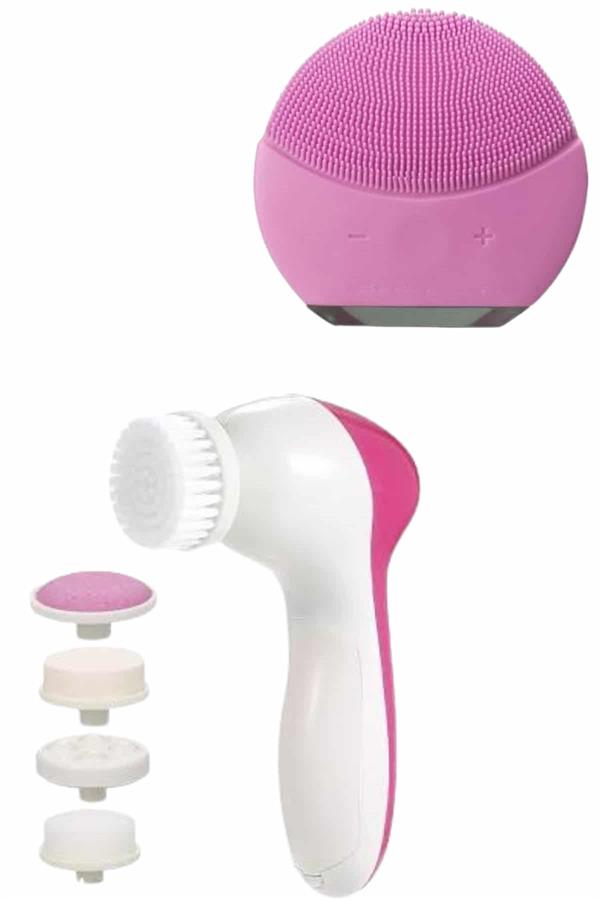 İkili Cilt Bakım Seti 5 Başlıklı Yüz Temizleme ve Masaj Aleti Canlandırıcı ve Onarıcı - Lisinya