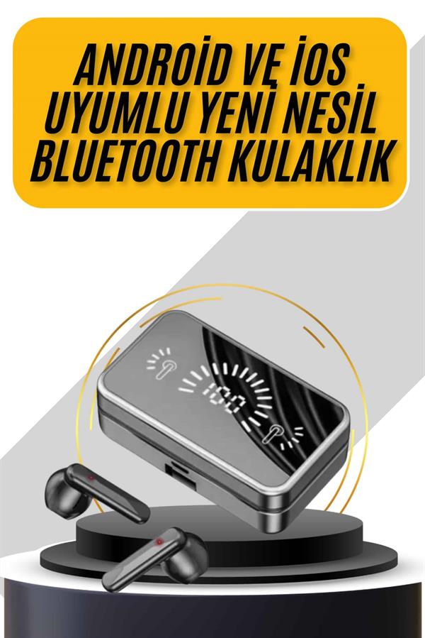 İos Android Uyumlu Bluetooth Kulaklık Kablosuz Kulaklık Yüksek Basslı - Lisinya