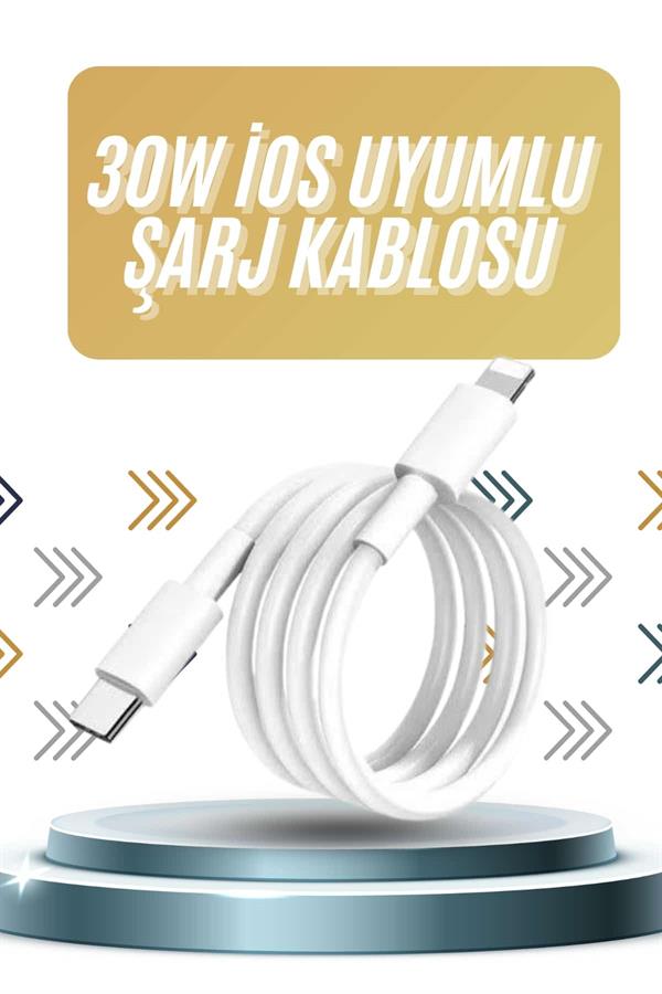 IOS Tüm Serilerle Uyumlu 30W Hızlı Şarj Aleti 11 12 13 14/Pro Max Mini Plus - Lisinya