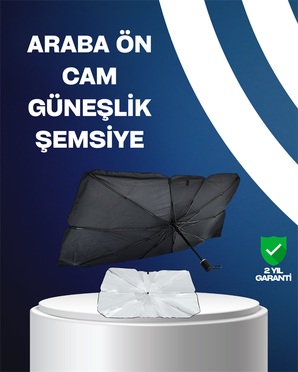 Isı ve UV Engelleyici Güneşlik – 360° Bükülebilir Şemsiye Sapı ile Konfor - Lisinya