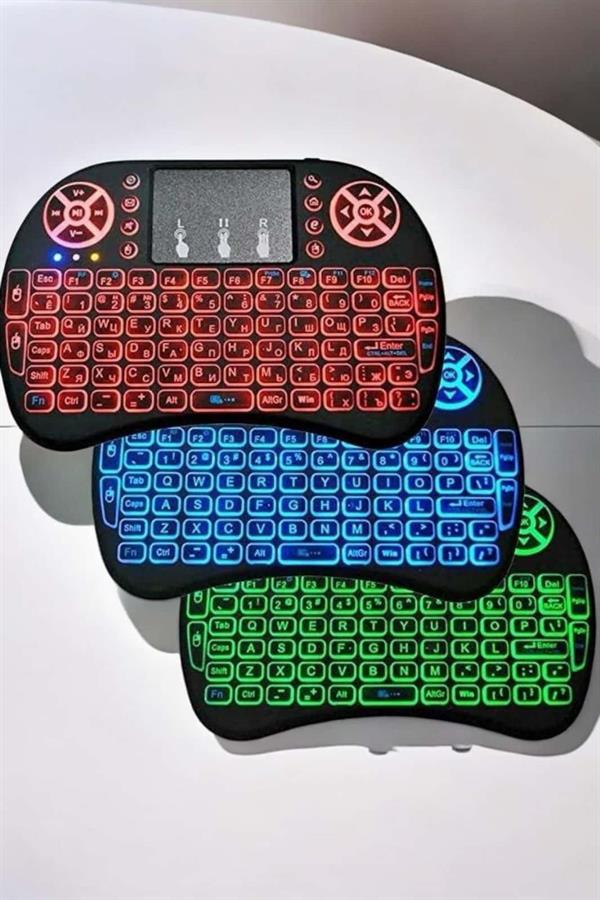 Işıklı Kablosuz Mini Q Klavye Tüm Cihazlara Uyumlu - Lisinya