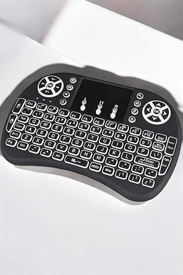 Işıklı Kablosuz Mini Q Klavye Tüm Cihazlara Uyumlu - Lisinya