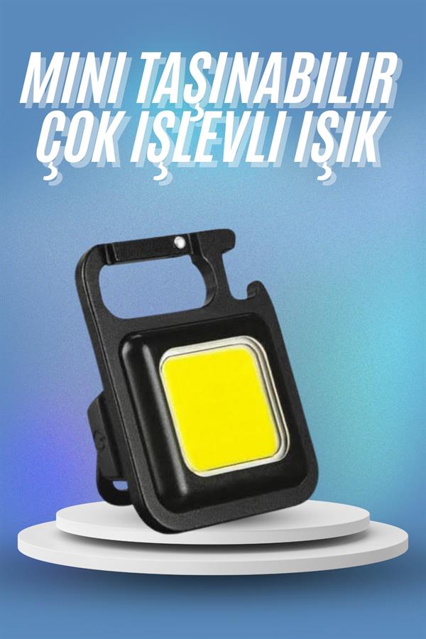 Işıldak USB Şarjlı Cep El Feneri Taşınabilir Mini Led Işık Çok Fonksiyonlu - Lisinya Işıldak USB Şarjlı Cep El Feneri Taşınabilir Mini Led Işık Çok Fonksiyonlu - Lisinya