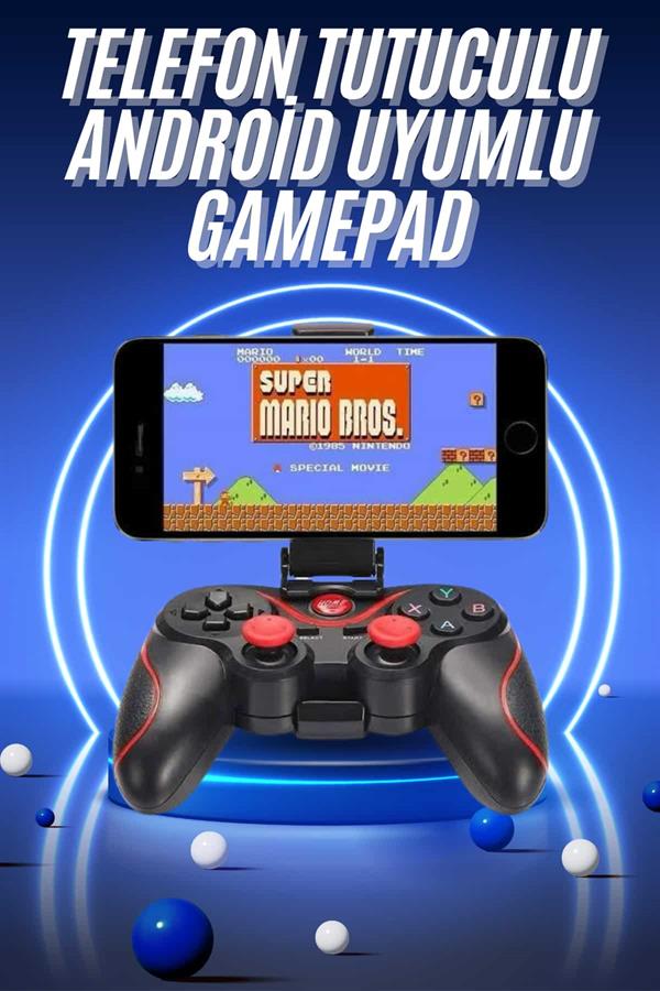 Joystik Gamepad Bluetooth Telefon Tutucu Oyun Kolu Telefon Android Uyumlu - Lisinya