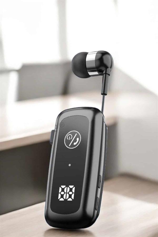 Kablolu Bluetooth Kulaklık Kulak İçi Stereo Mikrofonlu Dijital Göstergeli - Lisinya
