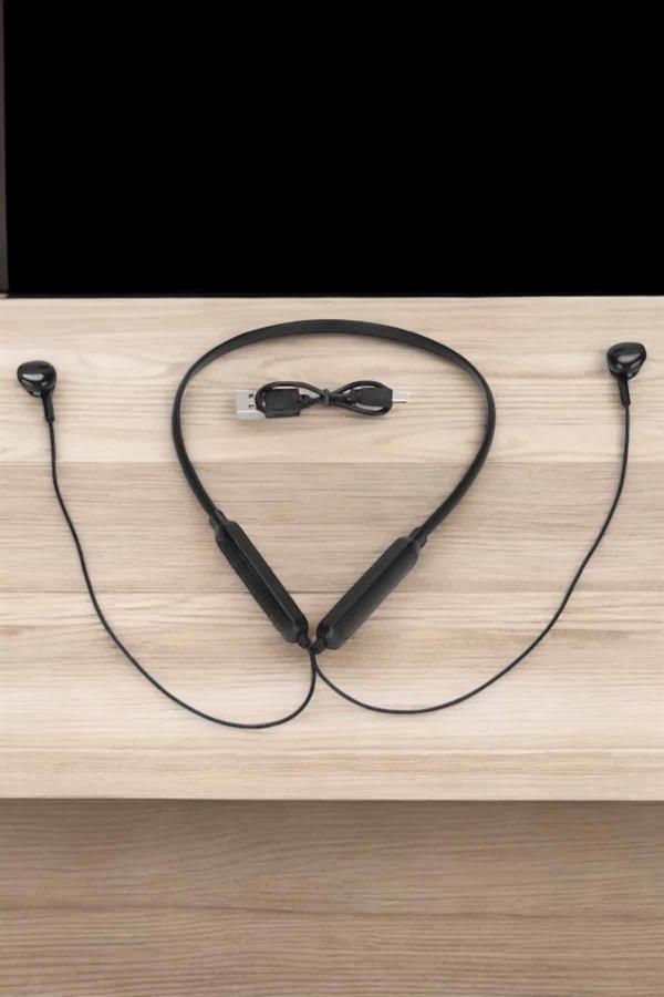 Kablolu Boyun Askılı Dijital Göstergeli Bluetooth Kulaklığı 60 Saat - Lisinya