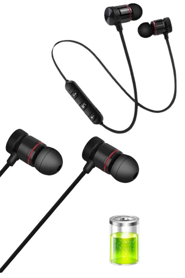 Kablolu Kulakiçi Bluetooth Kulaklık Mıknatıslı ANC Özellikli Yüksek Ses Kaliteli - Lisinya