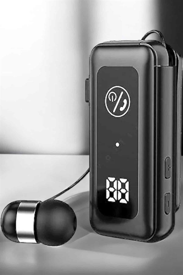 Kablolu Makaralı Bluetooth Kulaklık Uzun Pil Ömrü Dijital Göstergeli - Lisinya