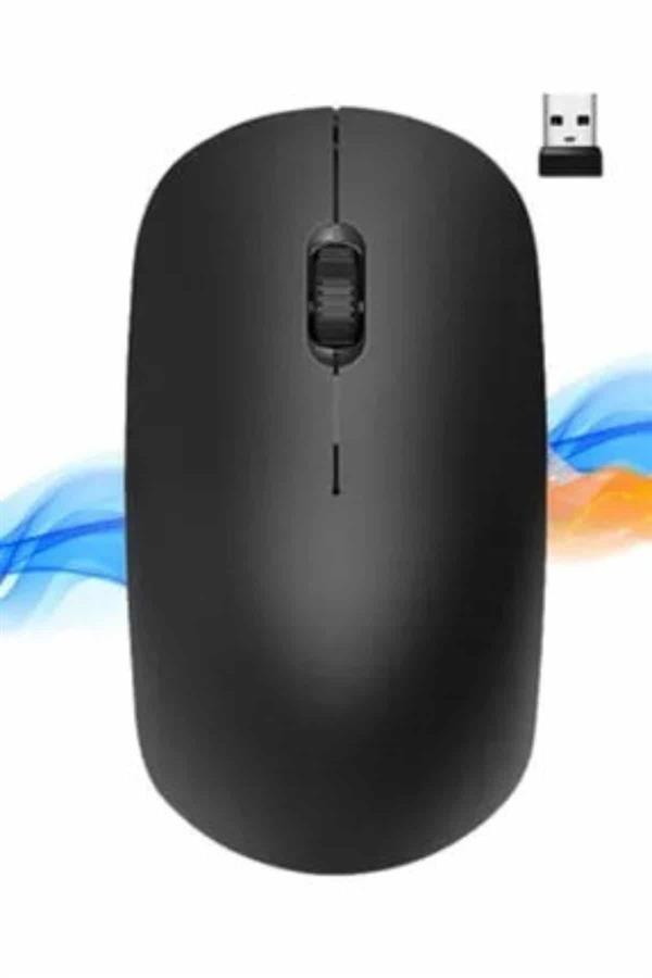 Kablosuz Bağlantı Yüksek Hassasiyetli Kablosuz Wireless Siyah Mouse - Lisinya