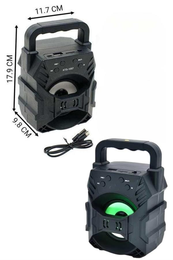 Kablosuz Bluetooth Hoparlör Ses Bombası RGB Işıklı Taşınabilir Yüksek Ses Kaliteli - Lisinya