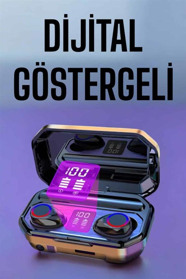 Kablosuz Bluetooth Kulaklık Dijital Göstergeli Uzun Pil Ömrü - Lisinya