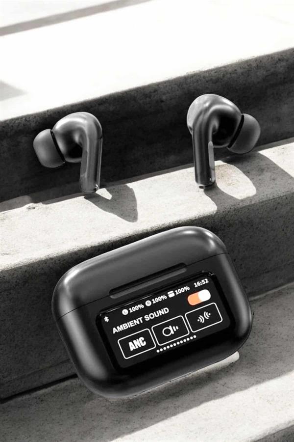 Kablosuz Bluetooth Kulaklık Ekranlı Uzun Şarj Süreli ANC Destekli - Lisinya