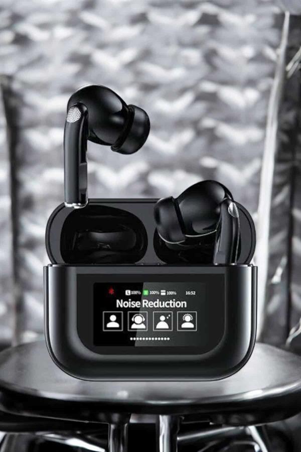 Kablosuz Bluetooth Kulaklık Ekranlı Uzun Şarj Süreli ANC Destekli - Lisinya