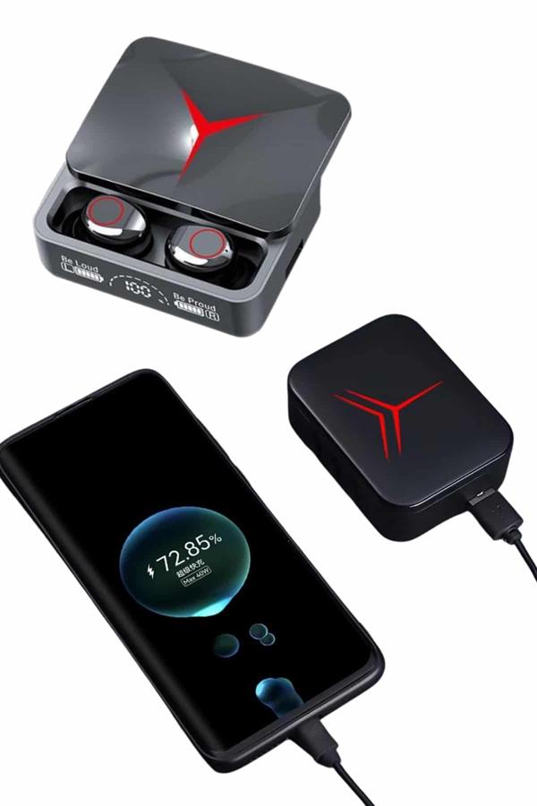 Kablosuz Bluetooth Kulaklık Powerbank Özellikli Göstergeli Hd Mikrofon - Lisinya