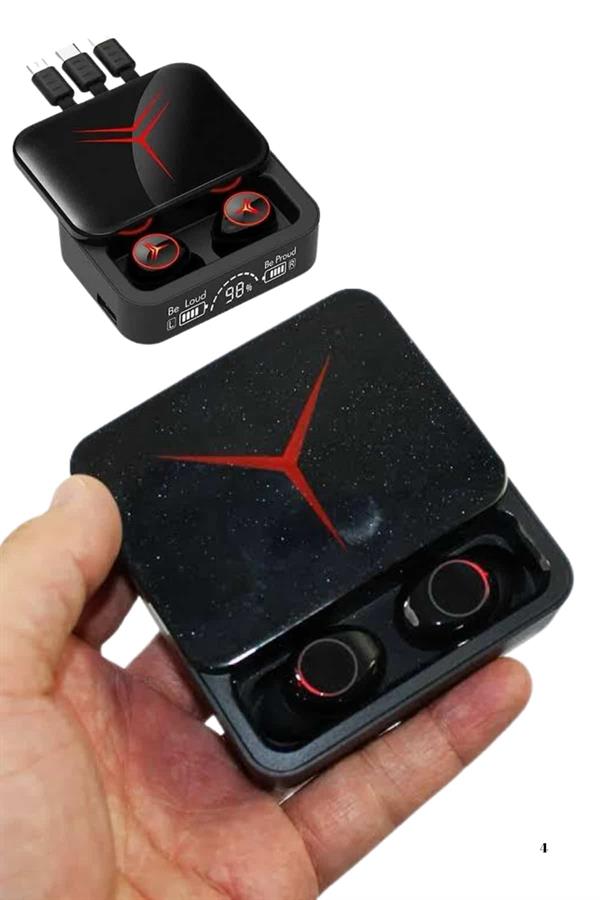 Kablosuz Bluetooth Kulaklık Powerbank Özellikli Göstergeli Hd Mikrofon - Lisinya