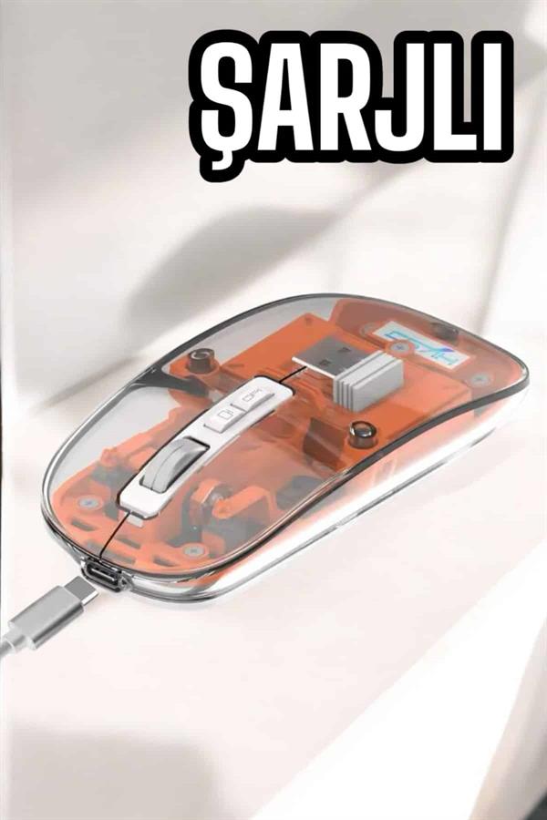 Kablosuz Mouse Fare 5.0 Bluetooth Bağlantılı USB Girişli - Lisinya