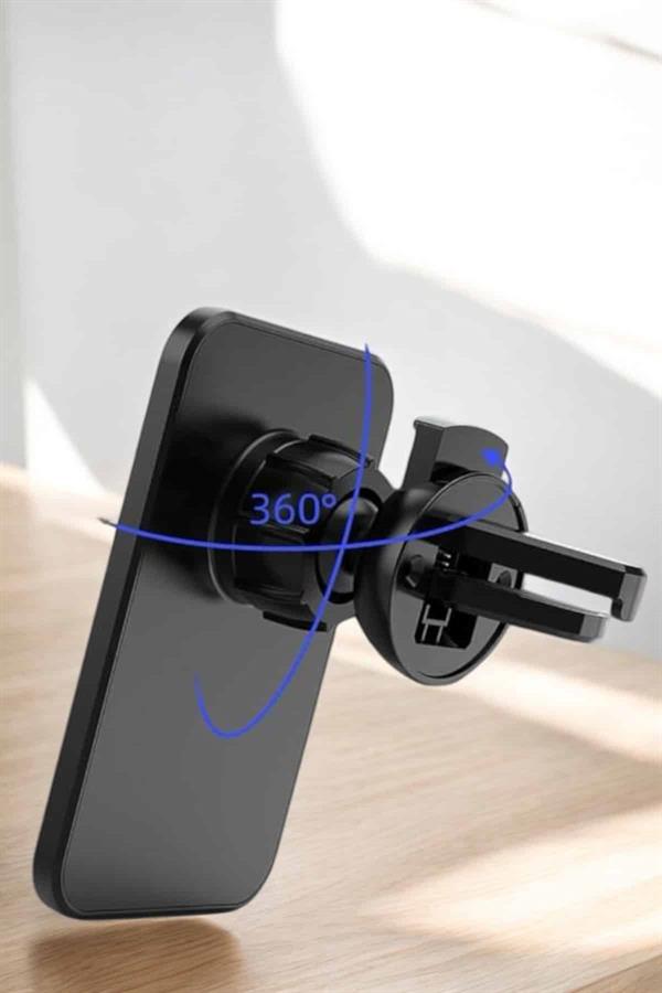 Kablosuz Şarj Aleti Magsafe Araç Içi Manyetik Şarj 15W İOS Uyumlu - Lisinya