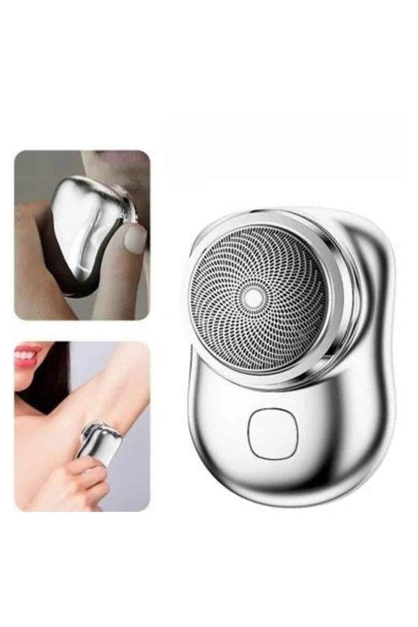 Kablosuz Tıraş Makinesi Günlük Hızlı Taşınabilir Şarjlı Yuvarlak Paslanmaz Çelik - Lisinya