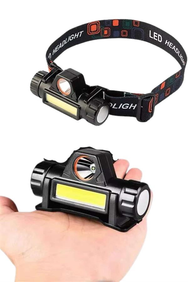 Kafa Lambası Çalışma Işığı Süper Parlak Mıknatıslı Lityum Lion Pilli - Lisinya