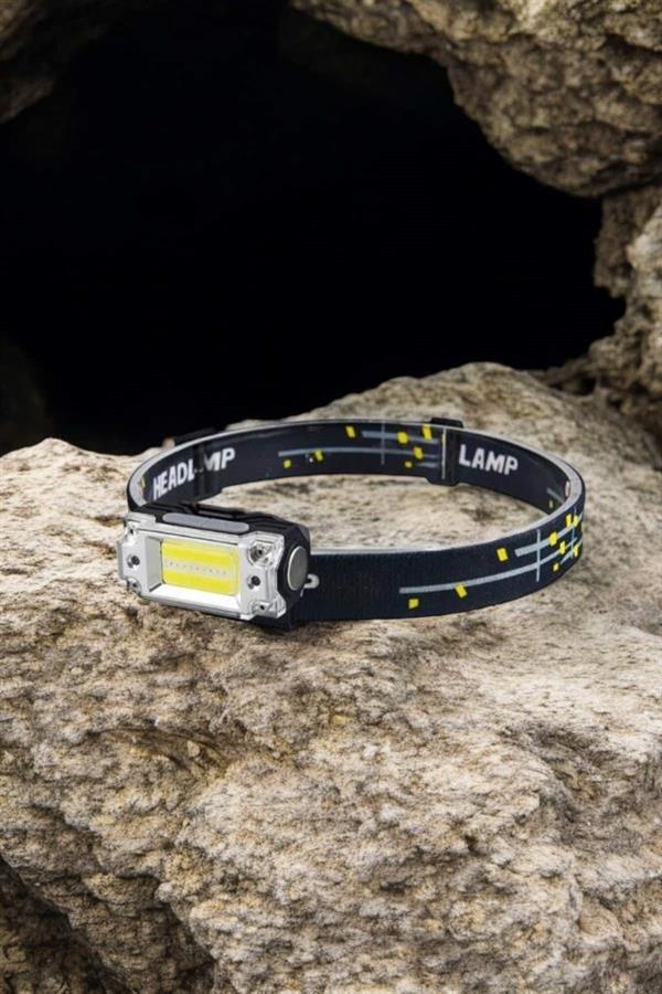 Kafa Lambası El Fenerli Kamp Lambası USB Şarjlı Esnek Lamba - Lisinya