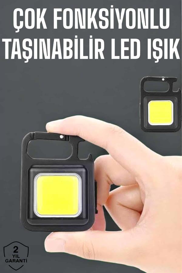 Kamp Işığı Çok Fonksiyonlu Taşınabilir Anahtarlık Kapak Açma Manyetik Özelliği - Lisinya