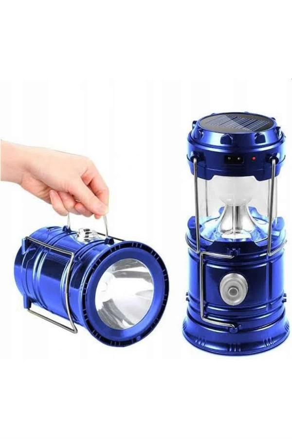 Kamp Lambası Güneş Enerjili Led Lamba Işıldak Şarjlı Powerbank Özellikli - Lisinya