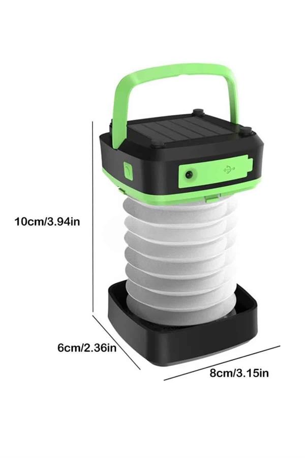 Kamp Lambası Katlanabilir Lamba Solar Şarjlı Led Lamba El Fenerli - Lisinya