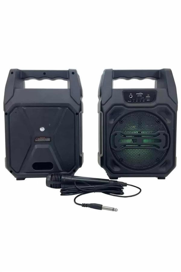 Karaoke Mikrofonlu Fm Radyolu Bluetooth Hoparlör Yüksek Ses Kaliteli - Lisinya