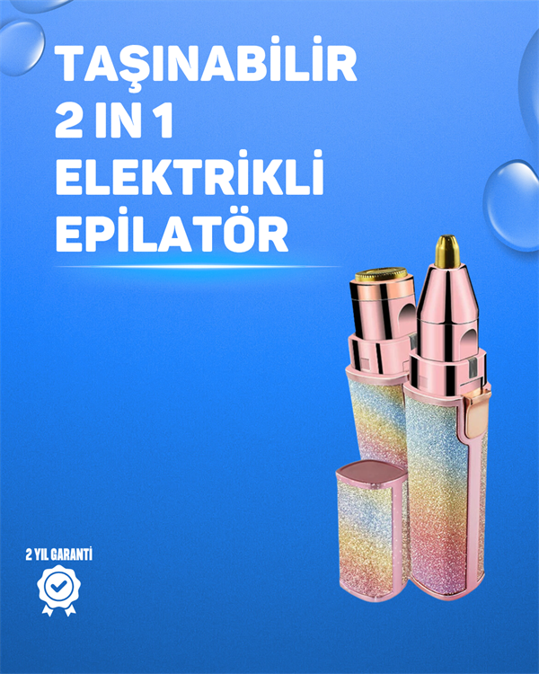 Kaş ve Yüz Epilation Aleti – Kolay Kullanımlı, Portatif Shaver USB Şarjlı - Lisinya
