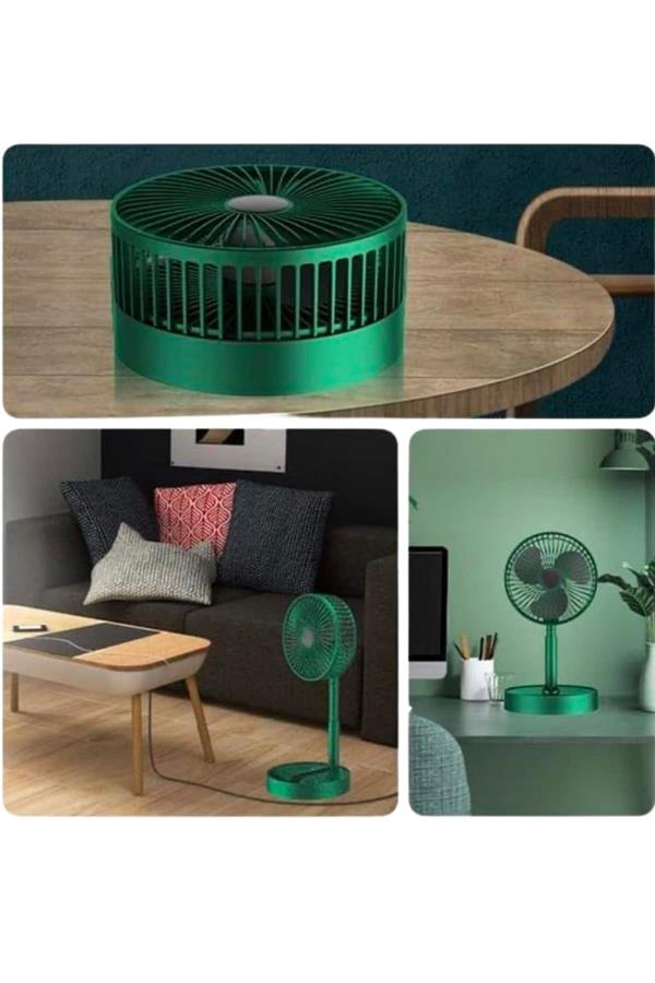 Katlanabilir Teleskopik Şarjlı Fan Masaüstü Soğutucu Vantilatör - Lisinya Katlanabilir Teleskopik Şarjlı Fan Masaüstü Soğutucu Vantilatör - Lisinya